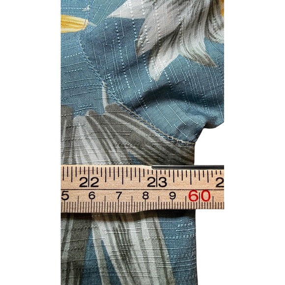 Tommy Bahama Mens Medium Silk Pineapple Bamboo Tropical Camp Shirt Short Sleeve - Picture 5 of 6